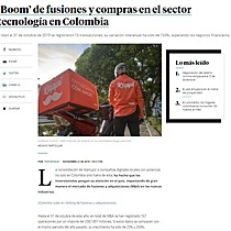 Boom de fusiones y compras en el sector tecnologa en Colombia